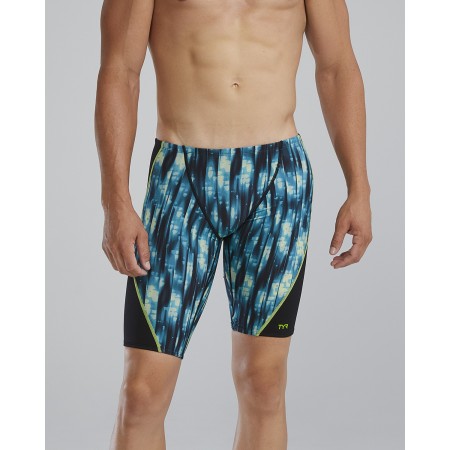 TYR Durafast Elite® Men's Neo Blade Splice Jammer - 916 Blue Teal Green