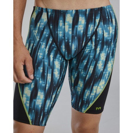TYR Durafast Elite® Men's Neo Blade Splice Jammer - 916 Blue Teal Green