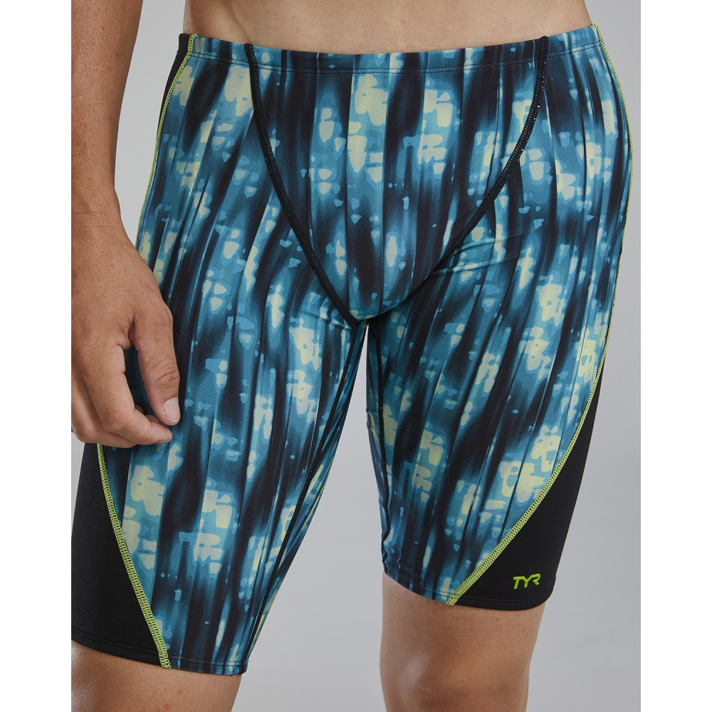 TYR Durafast Elite® Men's Neo Blade Splice Jammer - 916 Blue Teal Green