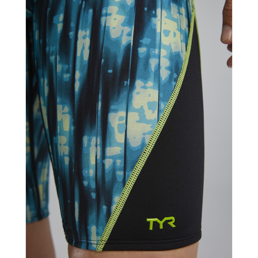 TYR Durafast Elite® Men's Neo Blade Splice Jammer - 916 Blue Teal Green