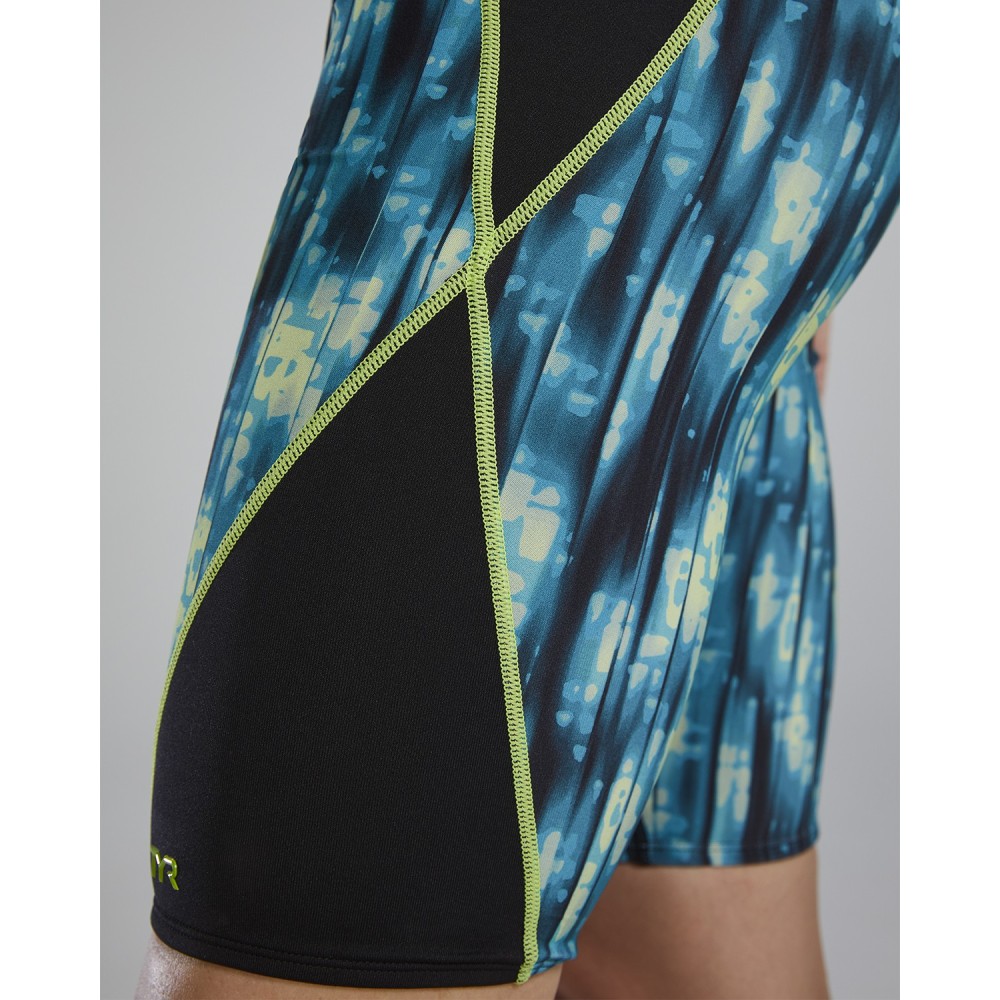 TYR Durafast Elite® Men's Neo Blade Splice Jammer - 916 Blue Teal Green