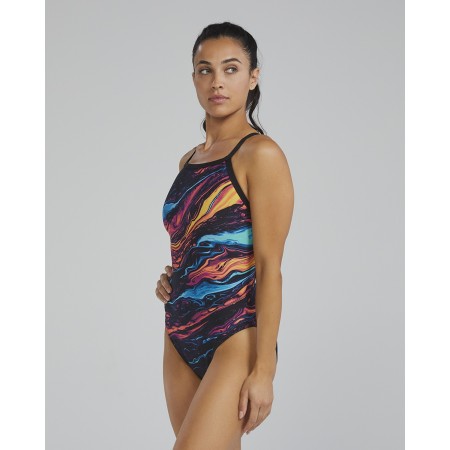 TYR Durafast Elite® Women's Magmata Diamondfit Swimsuit - 223 Gold Metal Rainbow
