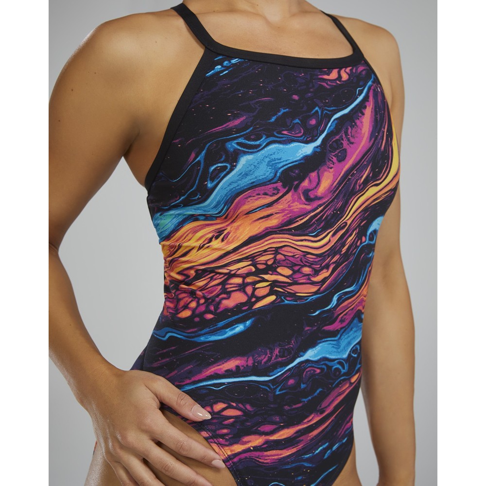 TYR Durafast Elite® Women's Magmata Diamondfit Swimsuit - 223 Gold Metal Rainbow