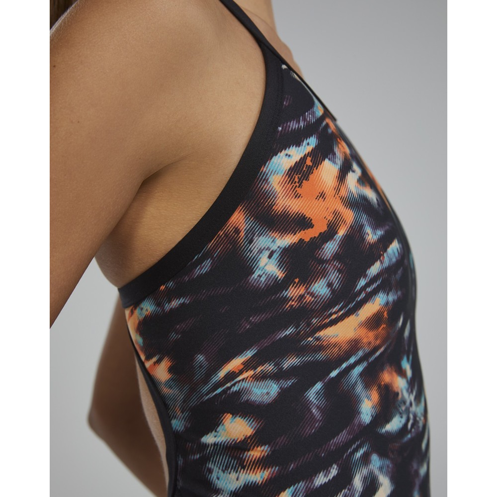 TYR Durafast Elite® Women's Validus Diamondfit Swimsuit - 957 Orange Aqua Black