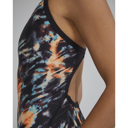 TYR Durafast Elite® Women's Validus Diamondfit Swimsuit - 957 Orange Aqua Black