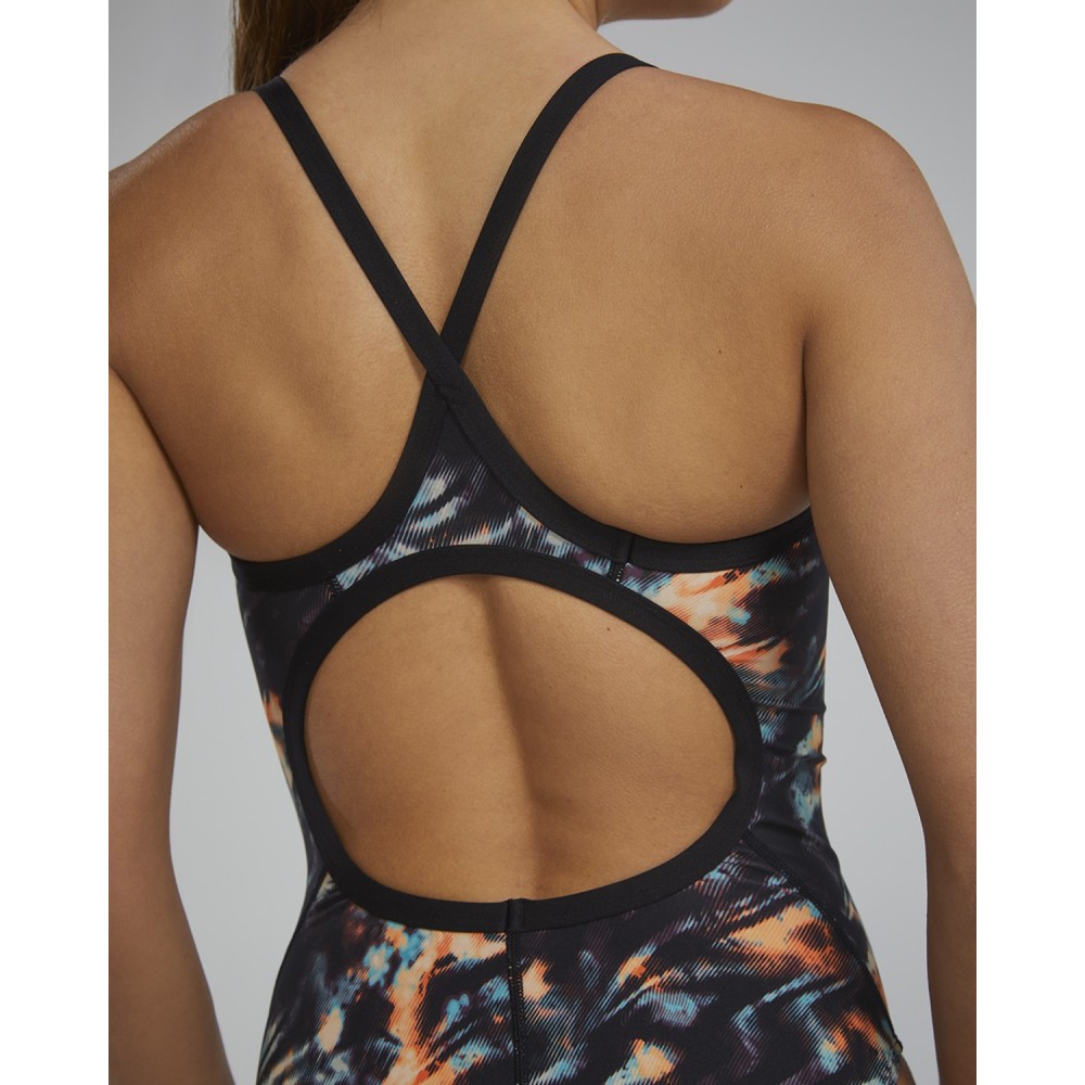 TYR Durafast Elite® Women's Validus Diamondfit Swimsuit - 957 Orange Aqua Black