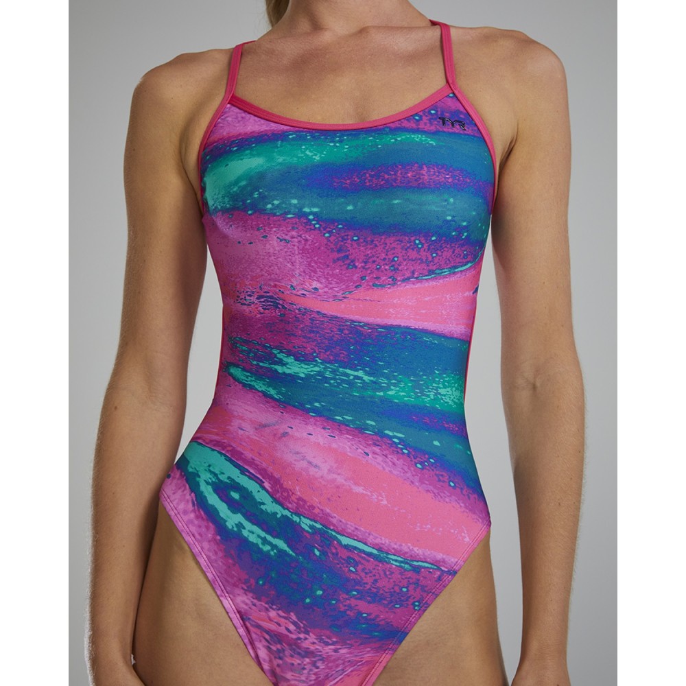 TYR Durafast Elite® Women's Diffusion Trinityfit Swimsuit - 233 Plasma