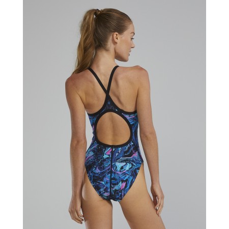 TYR Durafast Elite® Women's Marmaris Diamondfit Swimsuit - 390 Blue Pink