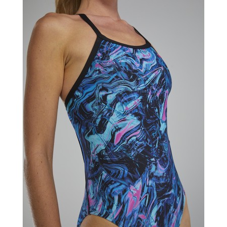 TYR Durafast Elite® Women's Marmaris Diamondfit Swimsuit - 390 Blue Pink