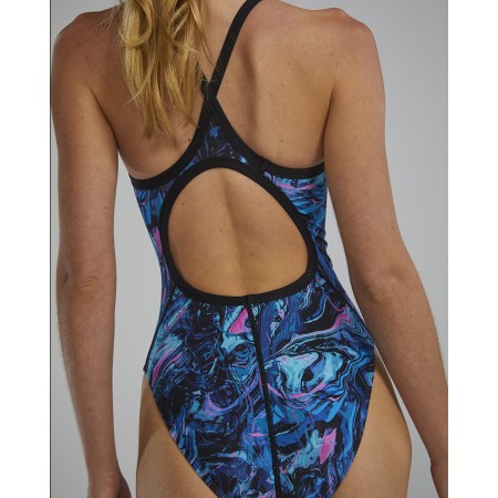 TYR Durafast Elite® Women's Marmaris Diamondfit Swimsuit - 390 Blue Pink