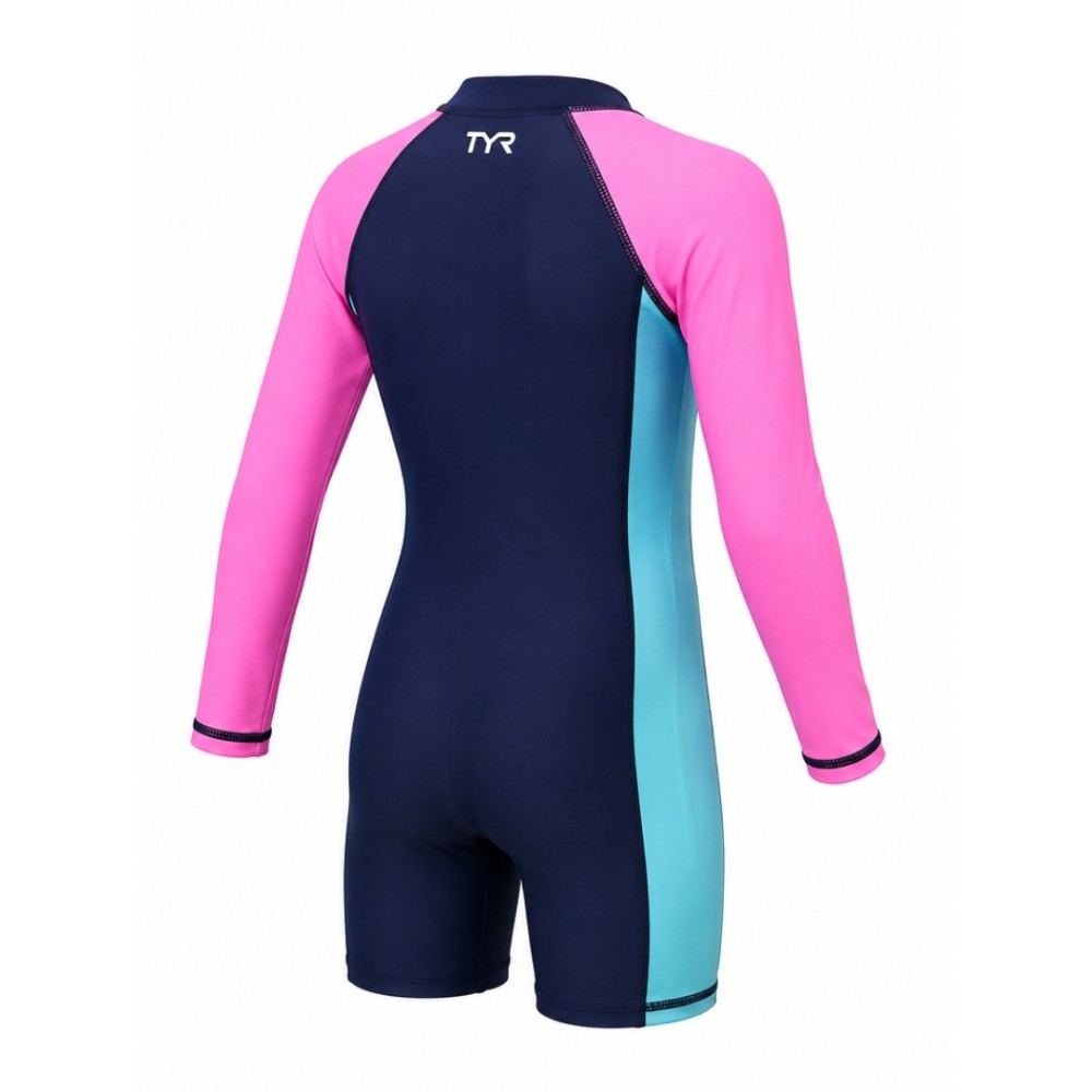 TYR Solid Junior Long Sleeve Suit