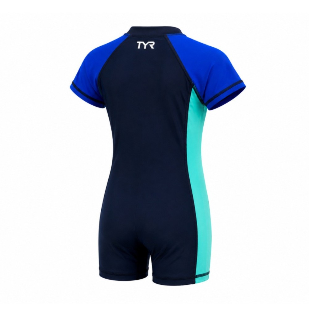 TYR Short Sleeve Junior UV Suit For Swimming