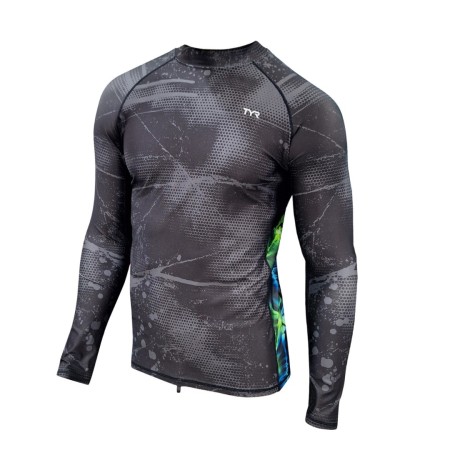 TYR Nebula Men's Long Sleeve Rashguard
