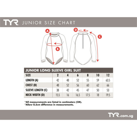 TYR Zippy Girl's Zip Suit - 02 Blue