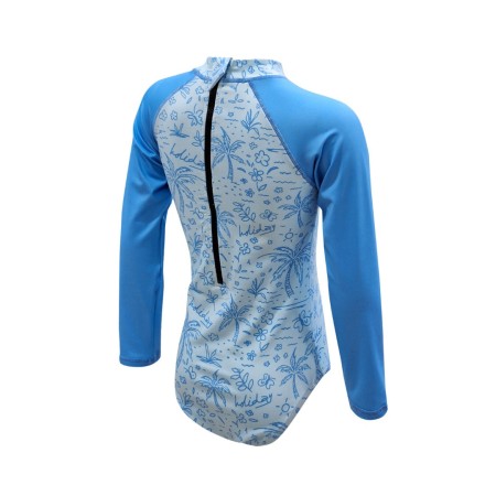 TYR Zippy Girl's Zip Suit - 02 Blue