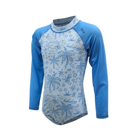 TYR Zippy Girl's Zip Suit - 02 Blue