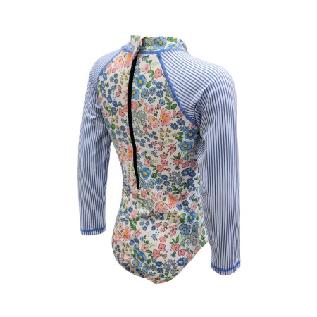 TYR Juno Girl's Zip Suit - 24 Blue Light Pink