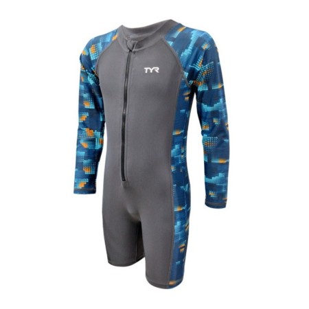 TYR Astro Junior Long Sleeve UV Suit - 22 Teal
