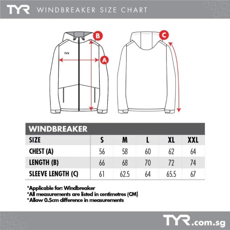 TYR Windbreaker - Wind Resistant Jacket | Aqua Fitness Global