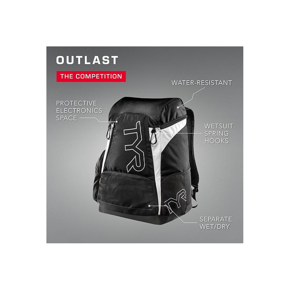 TYR Alliance 45L Backpack Lime - 697 Lime Multi | Aqua Fitness Global
