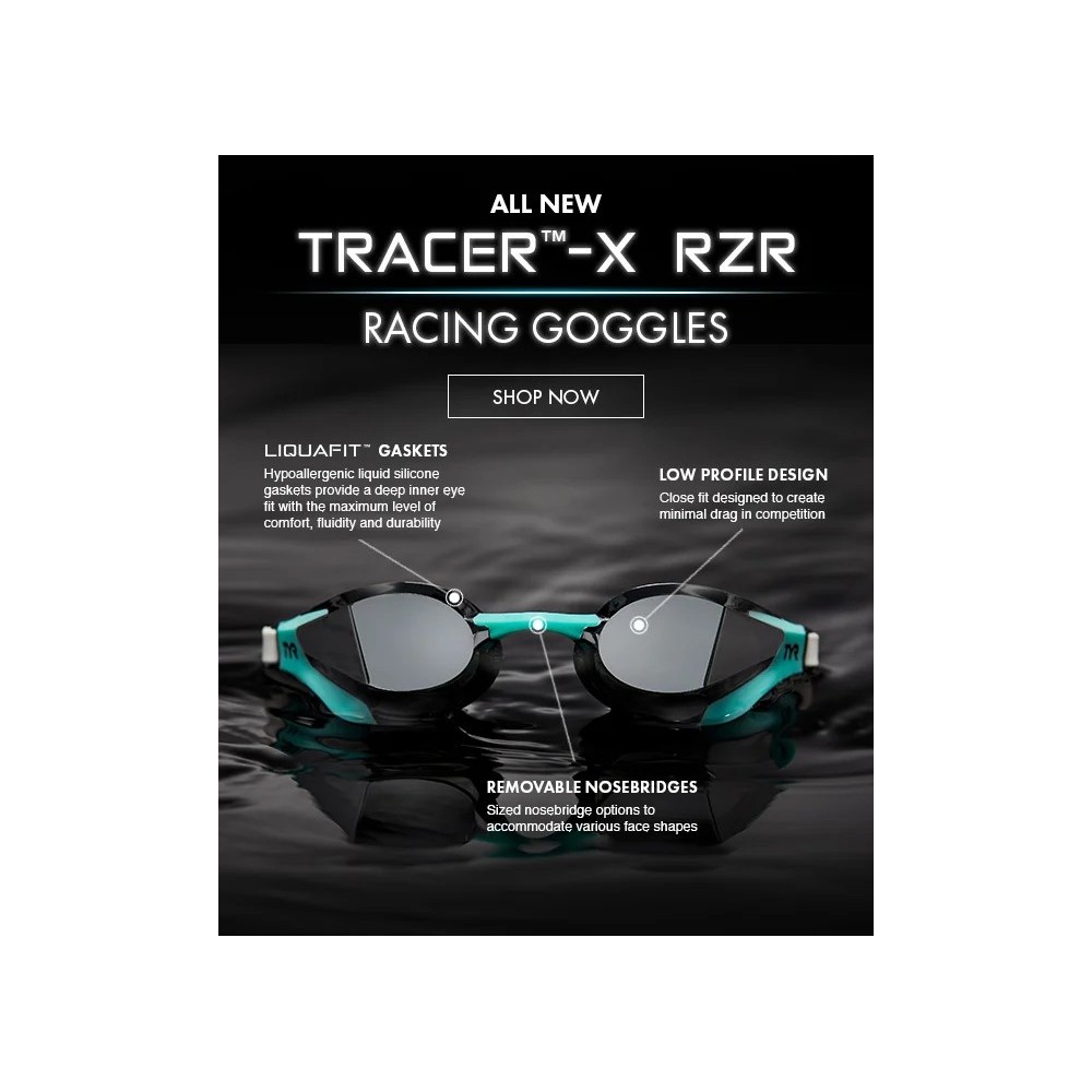 Buy TYR Tracer X RZR Mirrored Racing Goggles | Authentic TYR