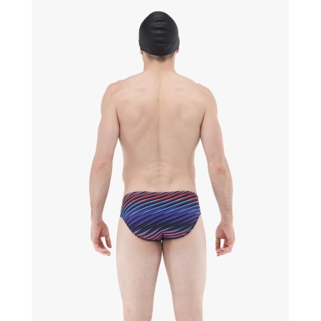 TYR Durafast Elite® Men's Zollner Brief Swimsuit - 855 Navy Red Blue