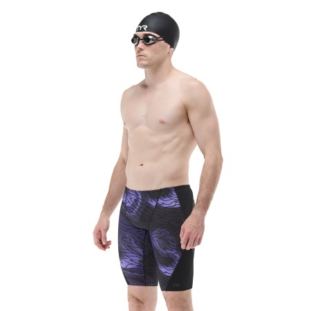 TYR Durafast Elite® Men's Hodori Blade Splice Jammer - 074 Smoke Black