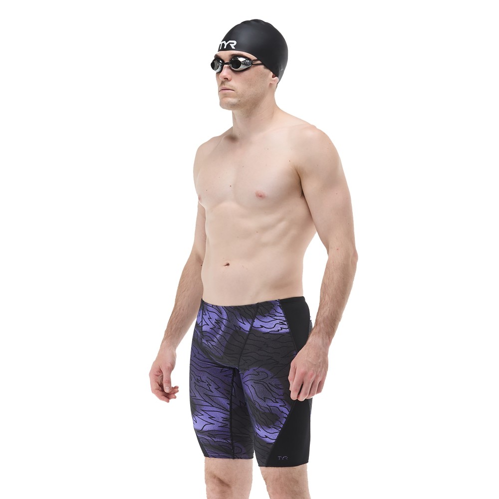 TYR Durafast Elite® Men's Hodori Blade Splice Jammer - 074 Smoke Black