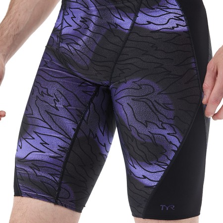 TYR Durafast Elite® Men's Hodori Blade Splice Jammer - 074 Smoke Black