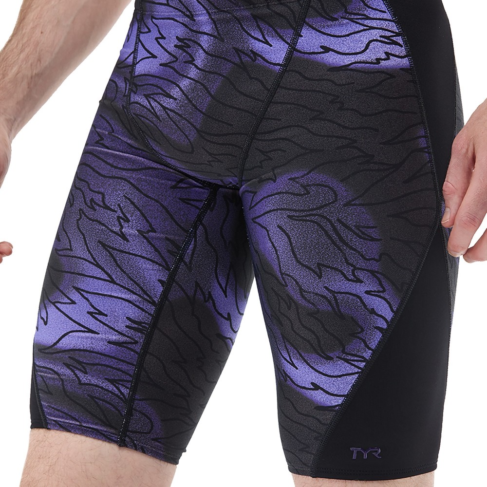 TYR Durafast Elite® Men's Hodori Blade Splice Jammer - 074 Smoke Black