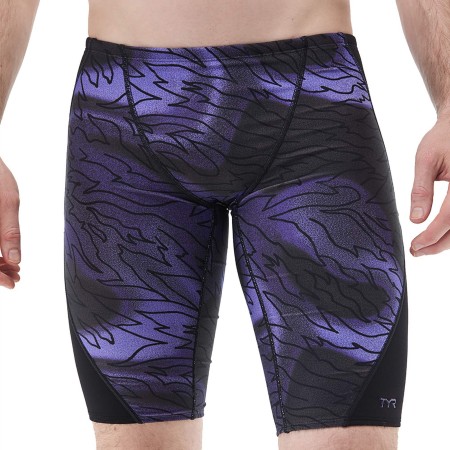 TYR Durafast Elite® Men's Hodori Blade Splice Jammer - 074 Smoke Black