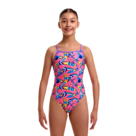Funkita Girls Single Strap One Piece  Sweet Surfers| Aqua Fitness Global