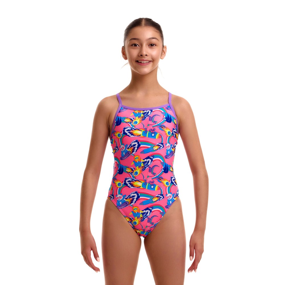 Funkita Girls Single Strap One Piece  Sweet Surfers| Aqua Fitness Global