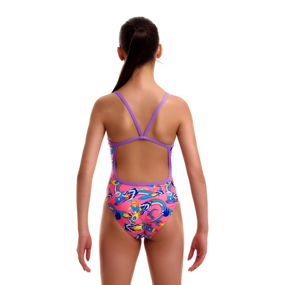Funkita Girls Single Strap One Piece  Sweet Surfers| Aqua Fitness Global
