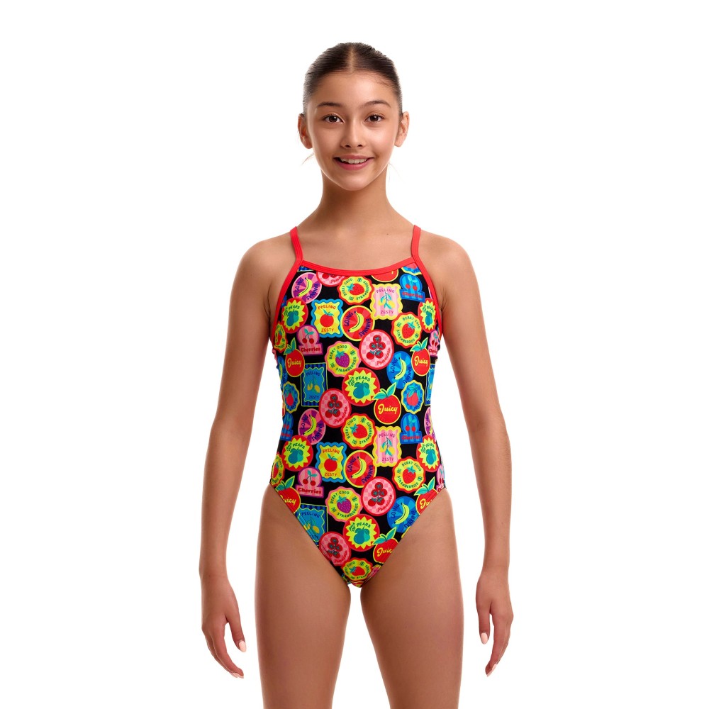 Funkita Girls Single Strap One Piece - Berry Good | Aqua Fitness Global