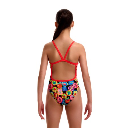 Funkita Girls Single Strap One Piece - Berry Good | Aqua Fitness Global