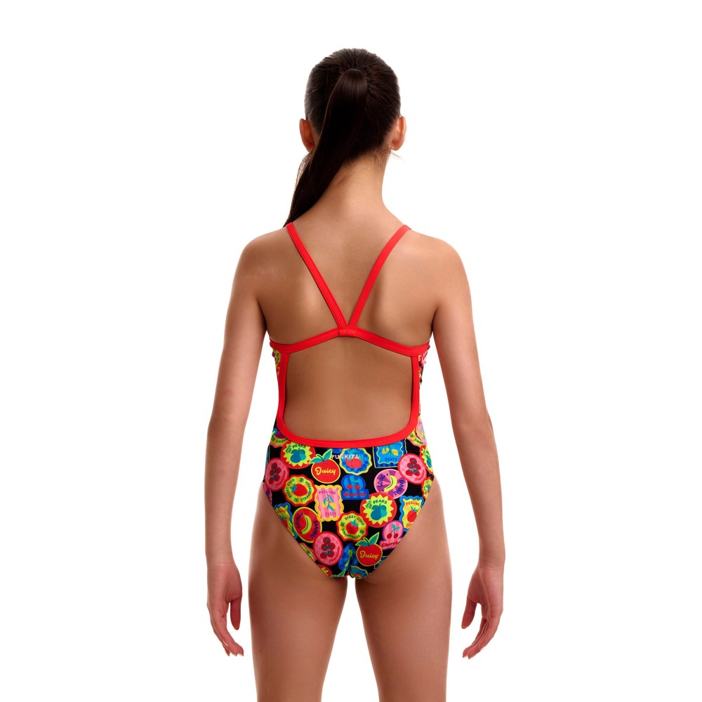 Funkita Girls Single Strap One Piece - Berry Good | Aqua Fitness Global