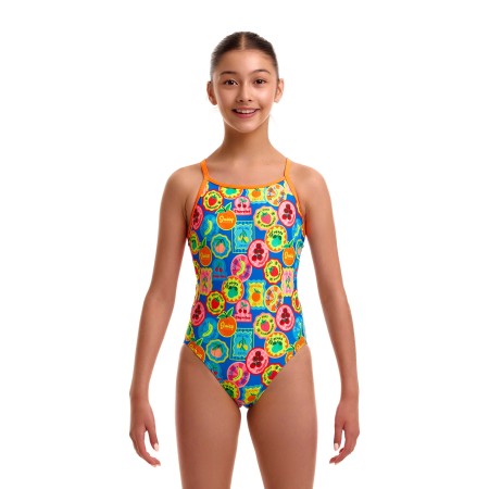 Funkita Girl's Diamond Back One Piece - Five Serves | Aqua Fitness Global