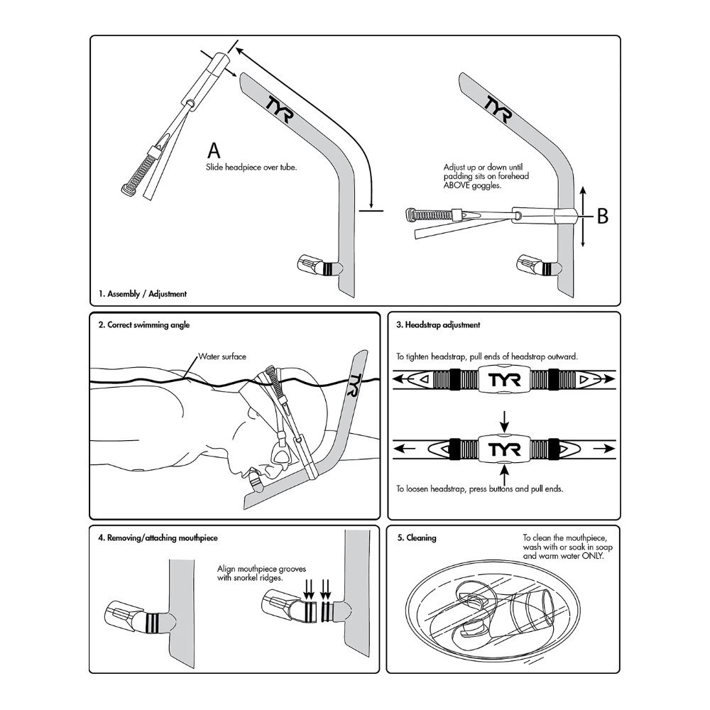 TYR Ultralite Snorkel Elite for Swimming