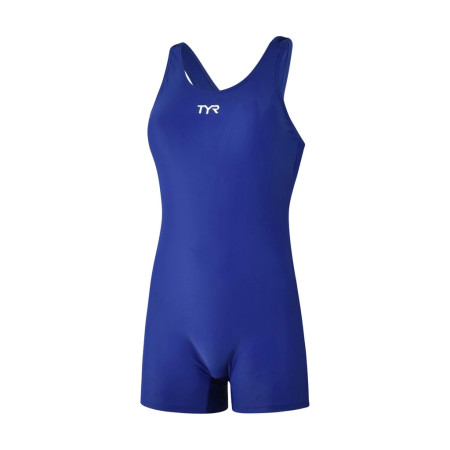 TYR Solid Racerback Boyleg