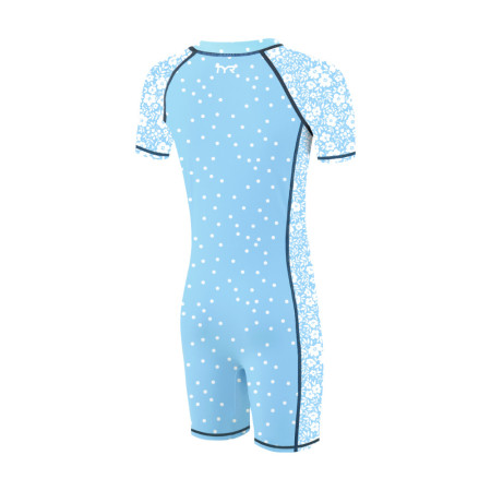 TYR Little Blooms Dot Junior UV Suit - 02 Blue